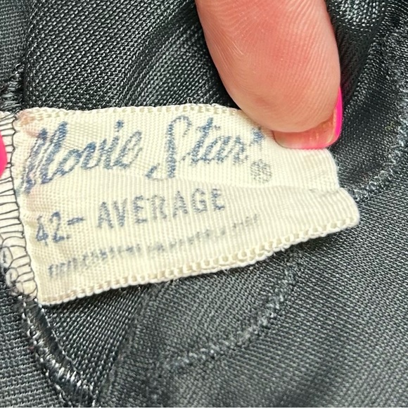 Vintage Movie Star Black Full Slip USA Chemise Size 42 XL 1XL - Picture 3 of 6